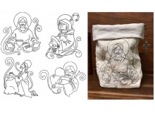 Stickserie ITH - Lichtbeutel Moments with Jesus